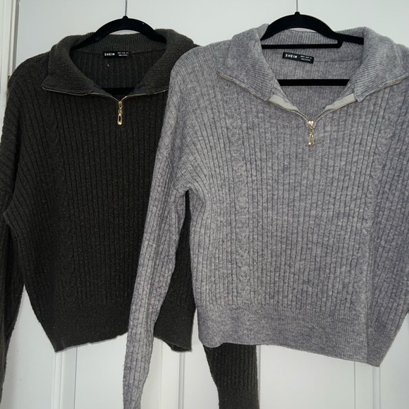 Dark Green and Grey Sweater Bundle - Picture 1 of 6